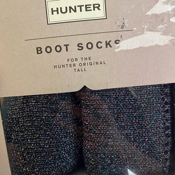 Hunter Accessories - HUNTER BOOT SOCKS knit black and teal